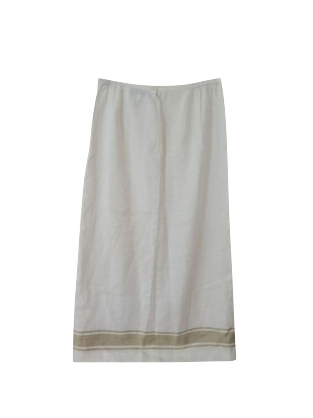 Norton McNaughton White Linen Faux Wrap Skirt Size 12 NWOT - Picture 4 of 7